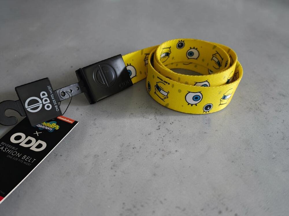 Odd Sox, Nickelodeon Cartoon Belt, SpongeBob Squarepants, Adult, 1.5" Inch